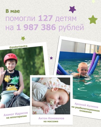 Ваш отчёт о помощи детям за май 2026 года