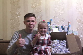 Собрано лекарств на сумму более 50 тысяч рублей за первый месяц проведения акции «Помогите детям, которых нельзя обнять»