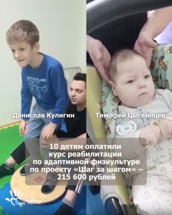 Ваш отчёт о помощи детям за апрель 2025 года